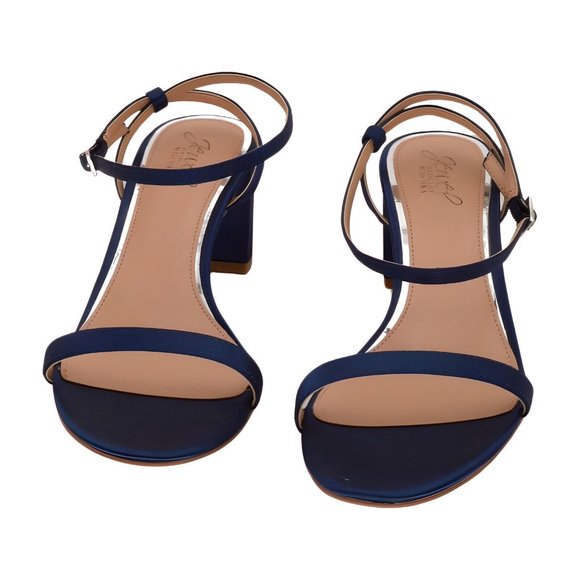 Badgley Mischka Women's Danni Ii Heeled Sandal, Navy Satin, Size 9.5 - Picture 4 of 5